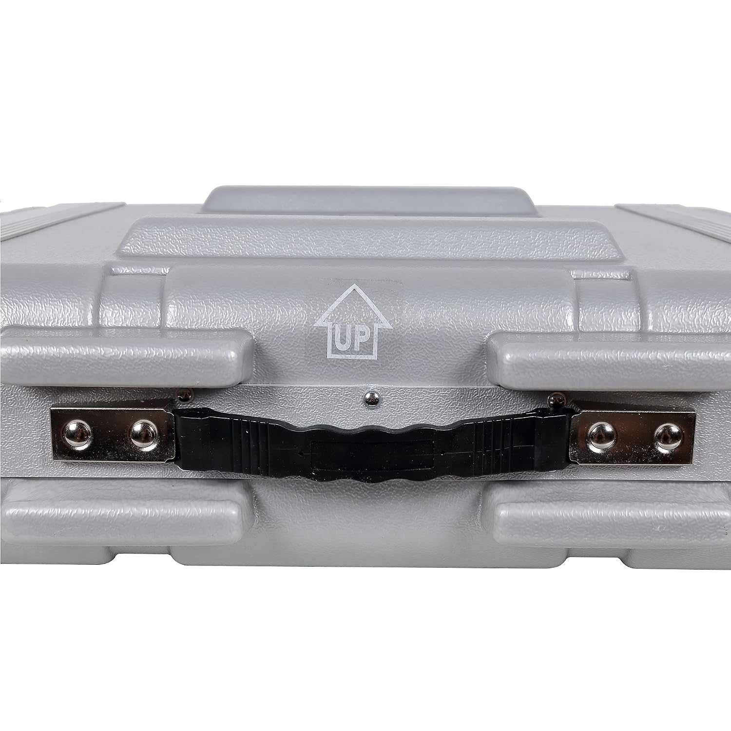 Crossrock Stackable 2U Rack Case, Strong Molded with Heavy Duty Hardware, Standard 19.25' Depth-Silver(CRA8602USL)