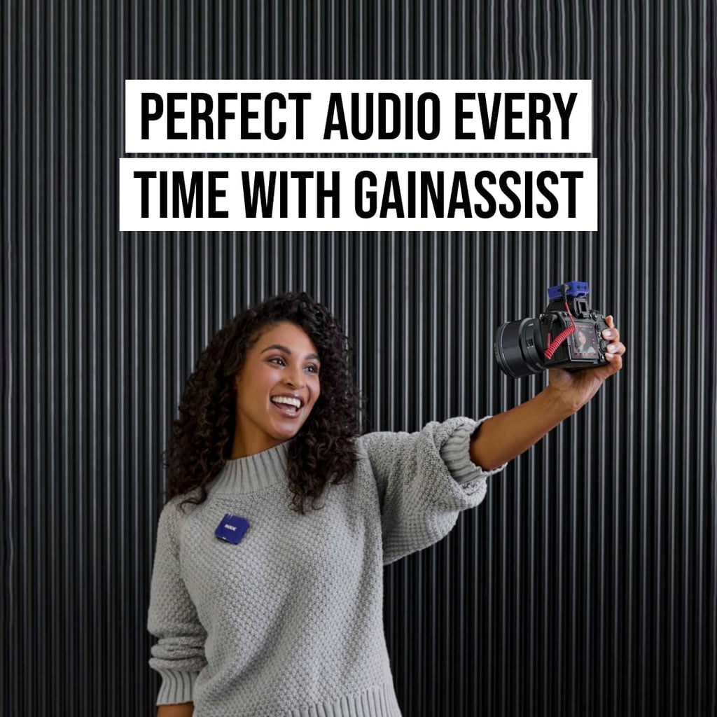 RØDE Wireless GO (Gen 3) – Compact Wireless Mic – Pristine Audio, 32-bit Float Recording, Automatic Level Control, for Phones, Cameras and Computers (Cobalt)