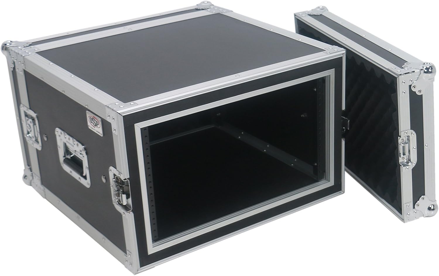 6 Space (6U) ATA Rack Amp Road Shock Mount Case (20' Deep)