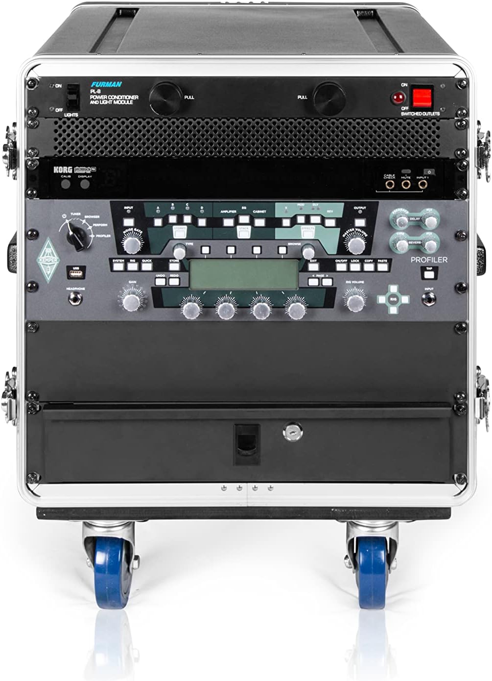 Gator Cases Soundcheck Series 10U Rack Base with Casters for Console Audio Racks (GRC-BASE-10)