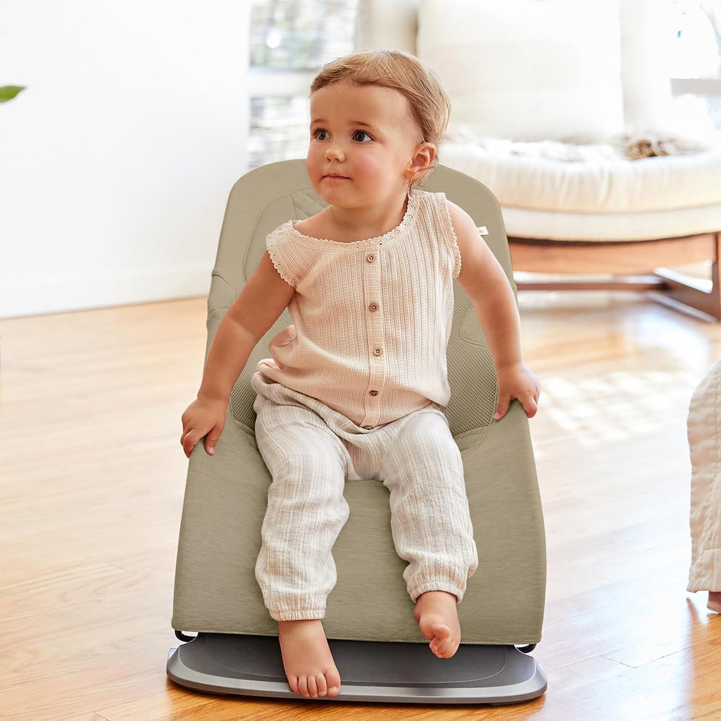 Ergobaby Evolve 3-in-1 Bouncer, Adjustable Multi Position Baby Bouncer Seat, Fits Newborn to Toddler, Soft Olive