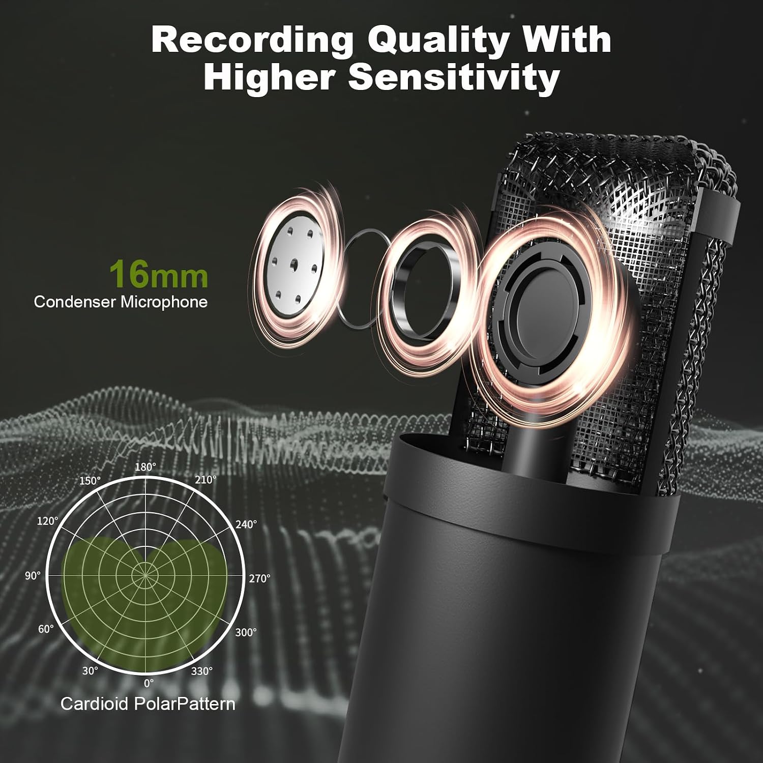 Podcast Equipment Bundle for 2, All-Metal Audio Interface DJ Mixer with Podcast Microphone,Voice Change,48V for Podcast, Streaming, TikTok, YouTube, PC, Smartphone (V1)