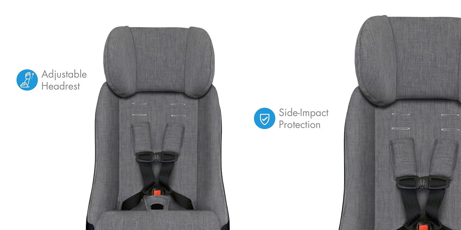 Clek Fllo Convertible Car Seat, Latte Ziip (Flame Retardant Free)
