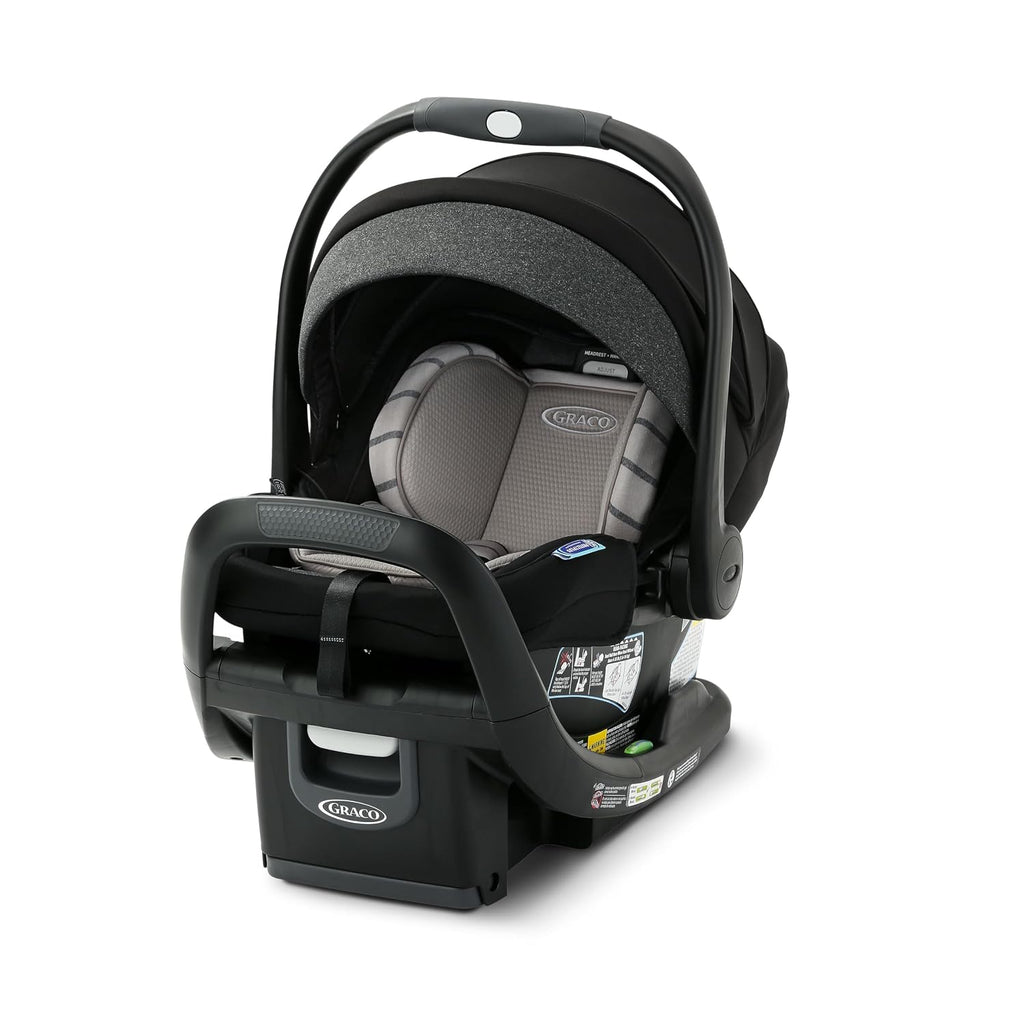 Graco® SnugRide SnugFit DLX Infant Car Seat, Baby Car Seat with Anti Rebound Bar for Extra Safety, SnugLock Easy Install Carseat, Baby Registry Must Have, Gift for New Parents, Maison
