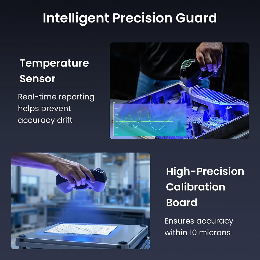 Revopoint MetroY Pro 3D Scanner for 3D Printing, Up to 0.01mm Precision, 34+15+1 Industrial Blue Laser Handheld Scanner, 62-Line Full-Field, Real-time Preview, Bulit-in Wi-Fi 6, Full-Color 3D Scan
