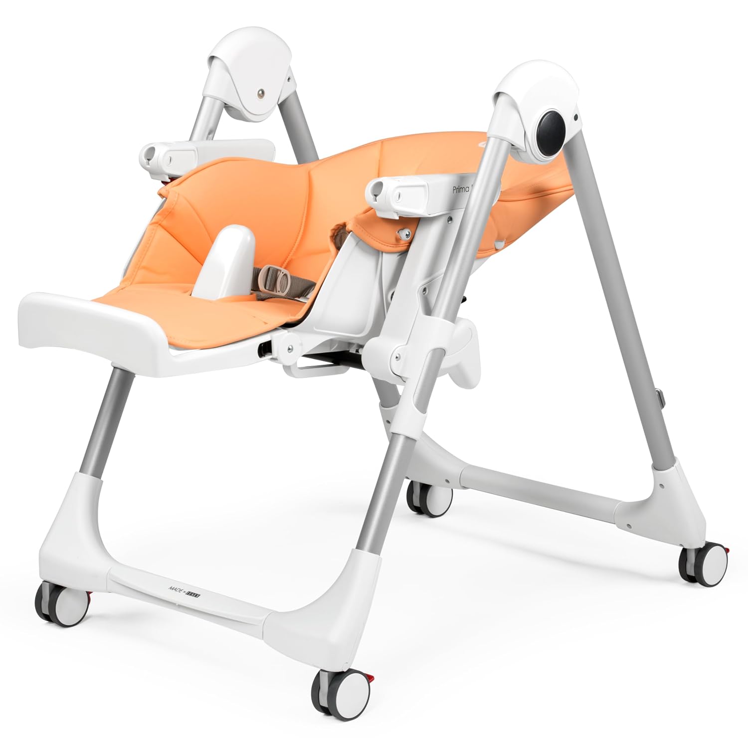 Peg Perego Prima Pappa Zero 3 - High Chair - for Children Newborn to 3 Years of Age - Made in Italy - Peach (Light Orange)