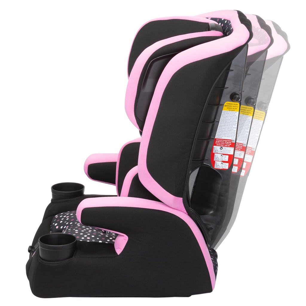 Disney Baby MagicSquad 3-in-1 Harnessed Booster Car Seat, Minnie Dot Party