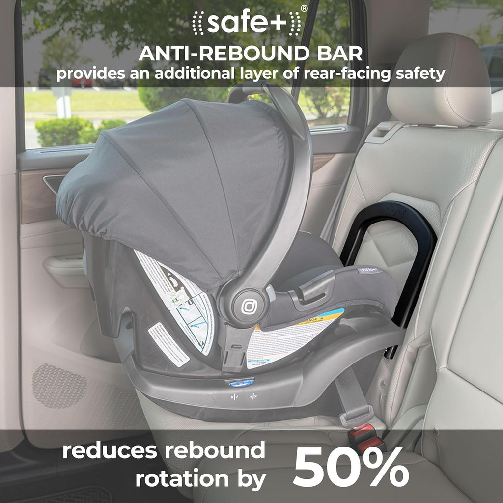 Diono LiteClik 30 R SafePlus Infant Car Seat and Base, Rear-Facing for Infants 4-30lbs, SafePlus Engineering, with Infant Insert, UPF 50+ Sunshade (Black)