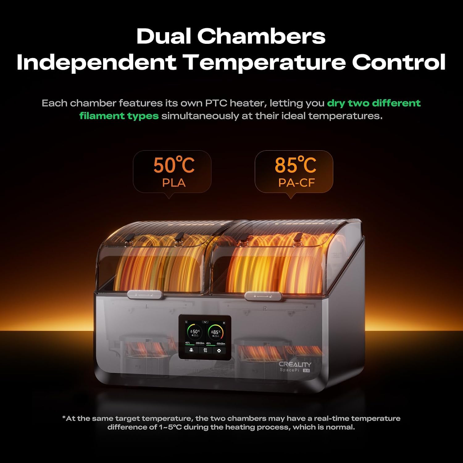 Creality K2 SE 3D Printer, Support Multicolor Printing Needs CFS Bundle with Creality Space Pi X4 Filament Dryer Box