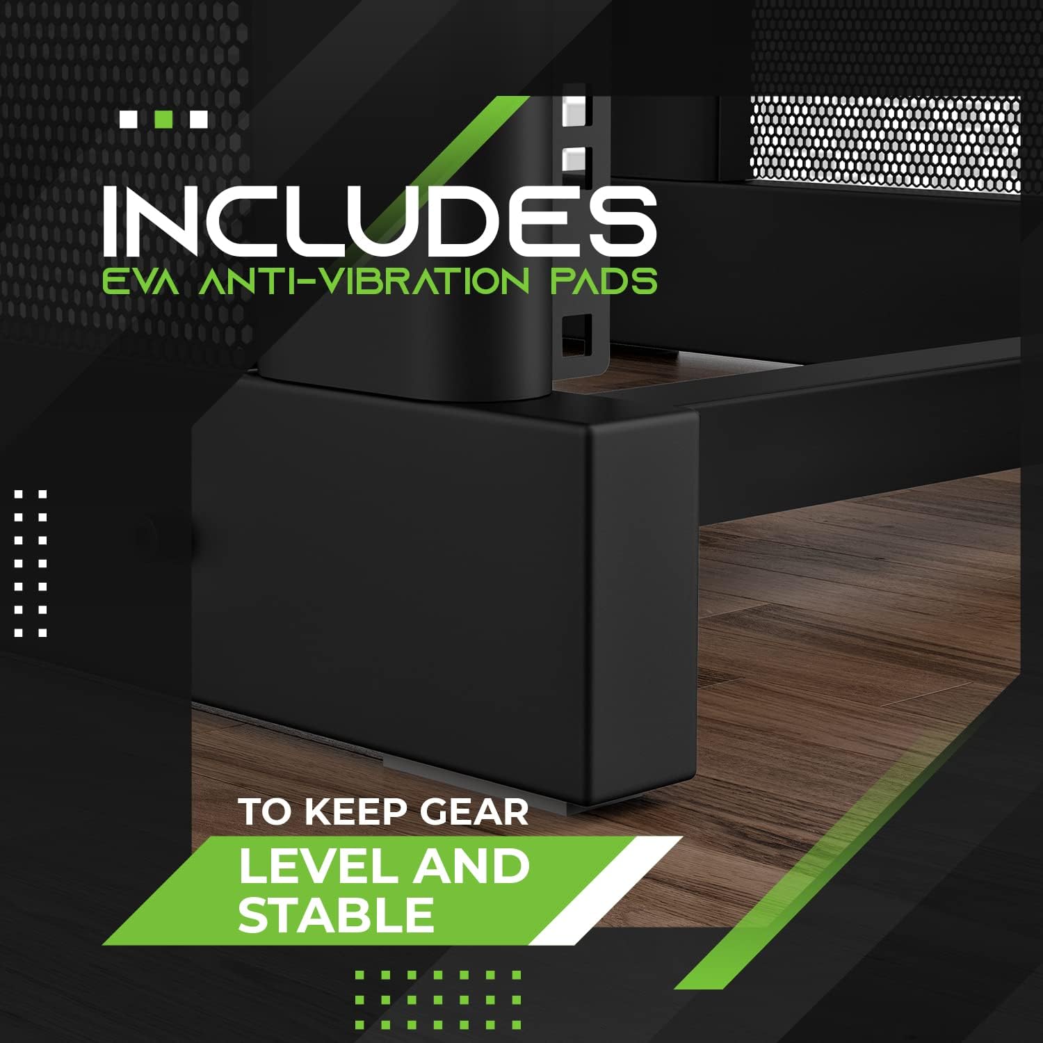GEARit 12U Audio Rack With Flat Top for 19' Studio Gear, AV Equipment, Server Racks and More - Metal Construction, Oak Desktop Finish