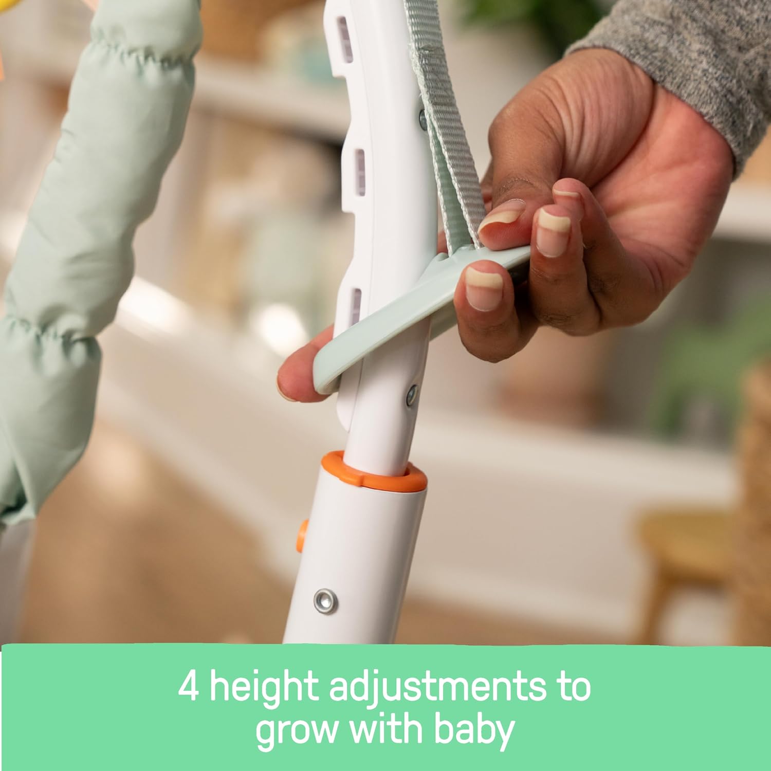 Ingenuity 3-in-1 Baby Jumper and Activity Center with Lights and Sounds – Converts to Toddler Play Table, 4 Adjustable Heights, Wood Legs, Ages 4 Months to 3 Years