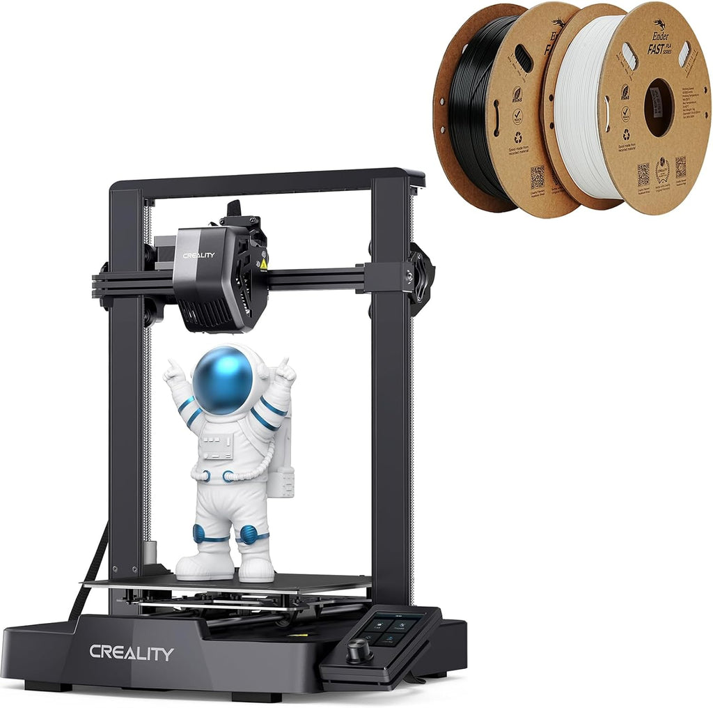 Creality Ender 3 V3 SE 3D Printer Bundle with High Speed PLA Filament 1.75mm Ender Fast PLA 2Kg(Black&White)