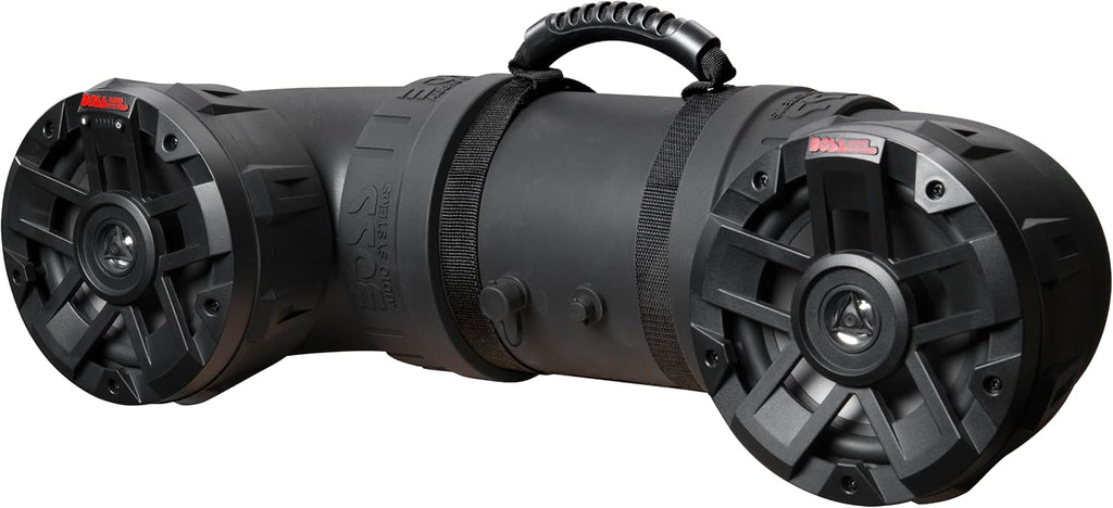 BOSS Audio Systems ATVB6.5R ATV UTV Weatherproof Sound System - 6.5 Inch Speakers, 1 Inch Tweeters, Built-in Amplifier, Bluetooth, Rechargeable Battery, Easy Installation for 12 Volt Vehicles