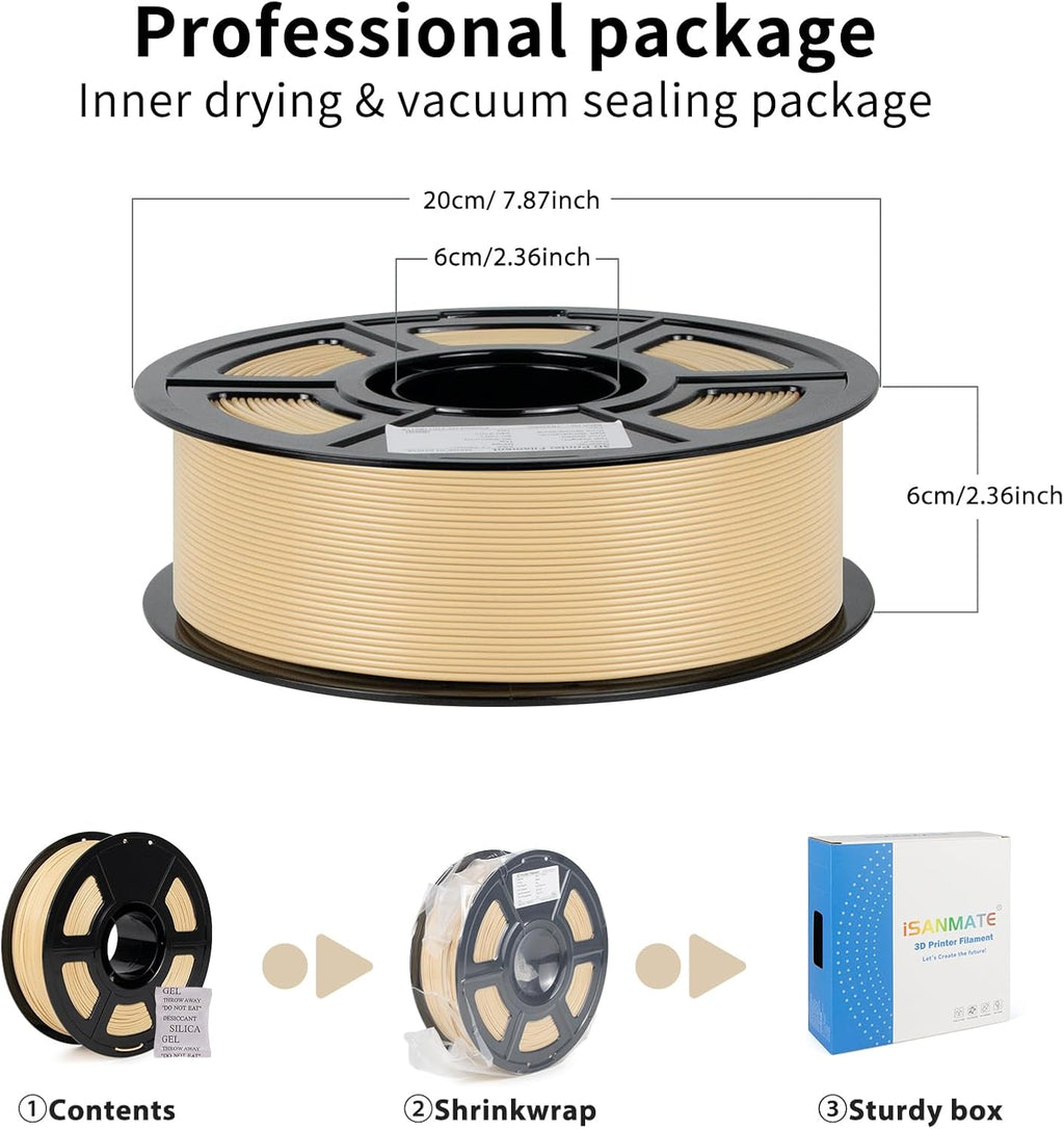 iSANMATE ASA 3D Printer Filament Bundle 12KG, UV & Weather Resistant ASA Filament Perfect for Outdoor Functional Parts, Dimensional Accuracy +/- 0.02mm, 1kgX12 Spool