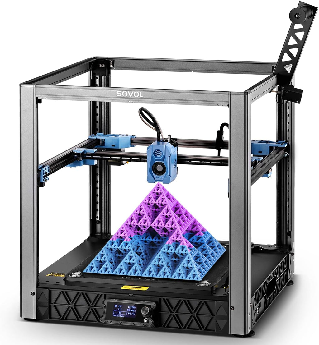 Sovol SV08 Core-XY 3D Printer Voron 2.4 Open Source, 700mm/s High Speed 3D Printers with 300℃ Clog-Free Hotend & Camera, Auto Leveling with 4 Independent Z Motors, Large Print Size 13.8x13.8x13.6in