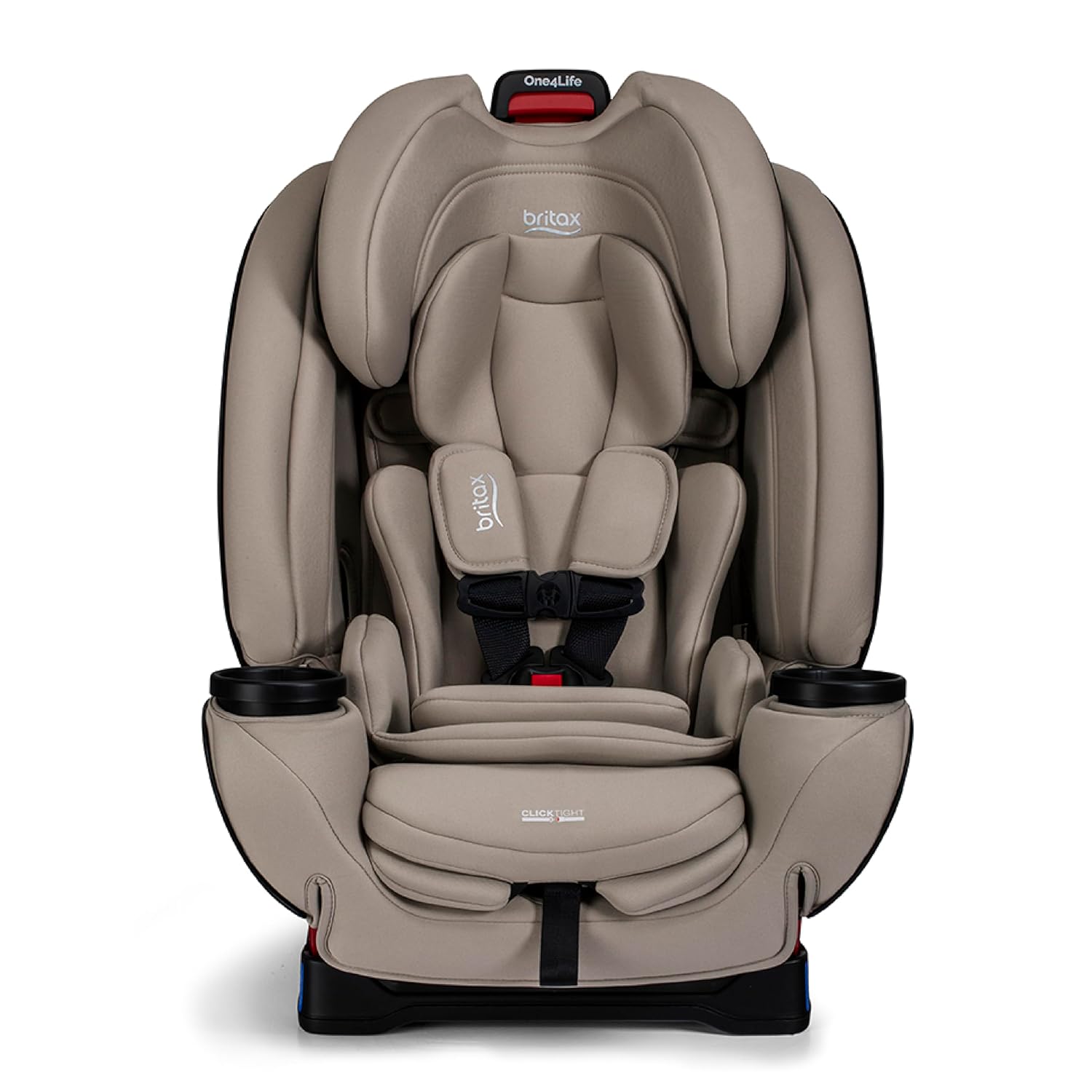Britax One4Life All-in-One Car Seat, Up to 10 Years of Use, Rear Facing, Forward Facing, & Booster Modes, Extended Rear-Facing, ClickTight Installation & Breathable SafeWash Fabrics — Teak