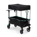 Ingenuity Ingenuity Pop 'N Ride Lightweight Stroller Wagon - Face-to-Face Seats for 2 with 3-Point Harnesses & Sun Canopy