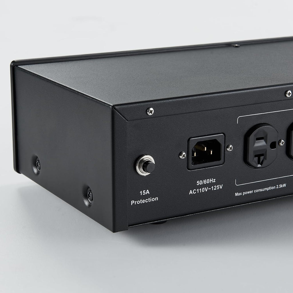 AC Power Filter Power Conditioner with Large LED Display, 8 Ways Power Socket, Line Conditioner Power Purifier, Power Conditioner Audio Suitable for HiFi CD Player, TV, S20A