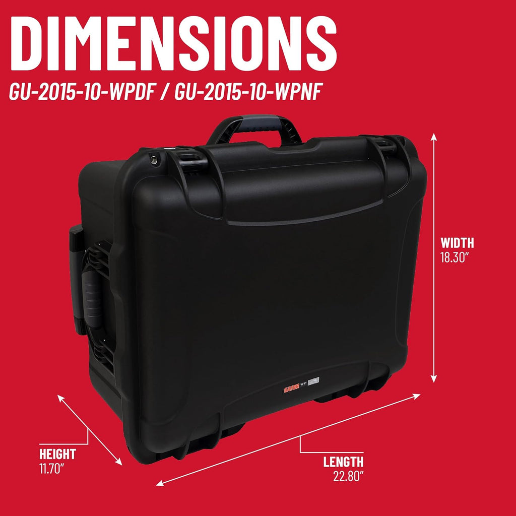 Gator Cases Titan Series Waterproof Utility/Equipment Case, Empty Shell - No Foam 20.5' x 15.3' x 10.1' (GU-2015-10-WPNF)