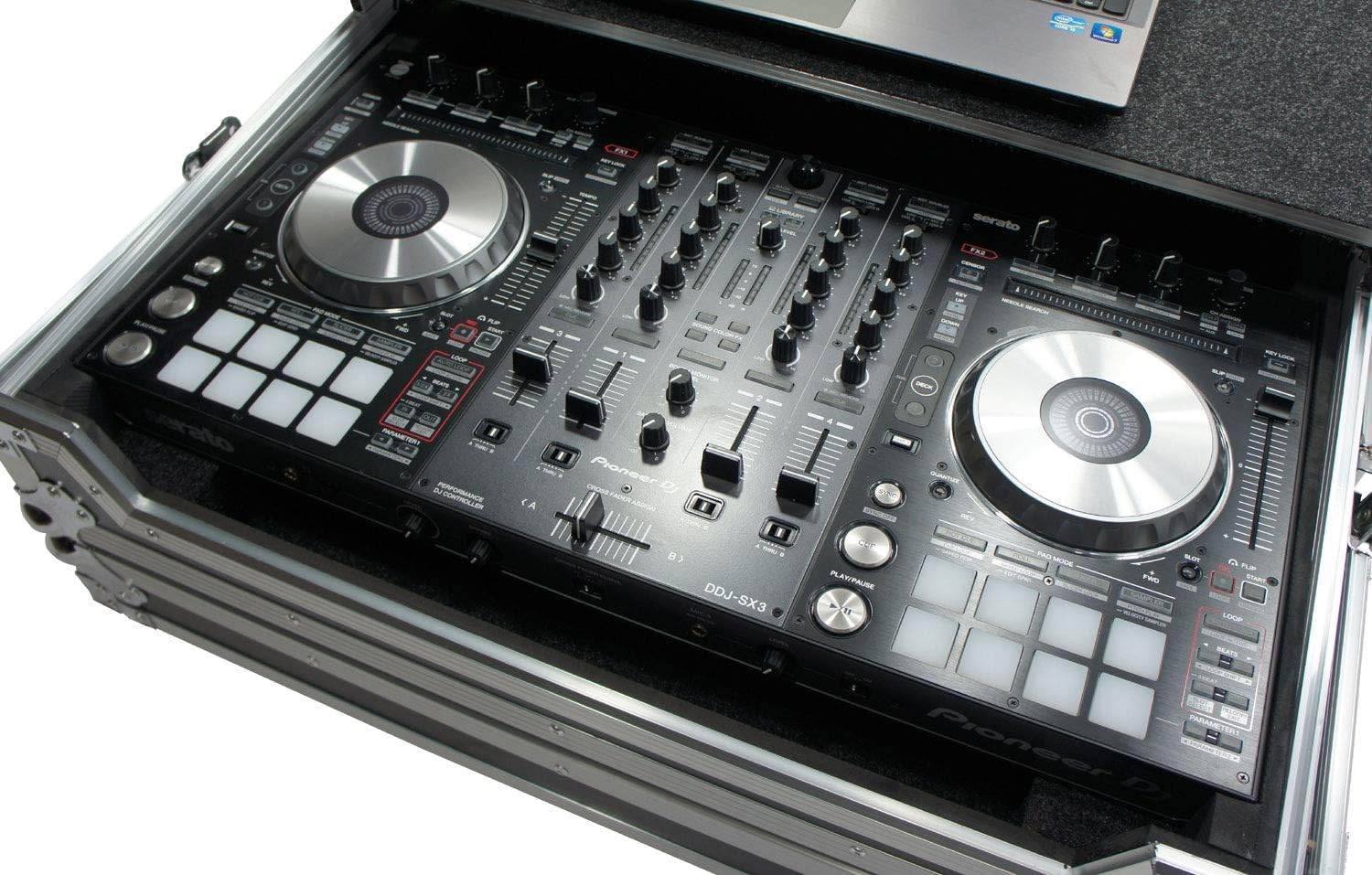 Harmony Audio HCDDJSXLT Flight Glide Laptop Stand Tray DJ Custom Case Compatible with Pioneer DDJ-SX2