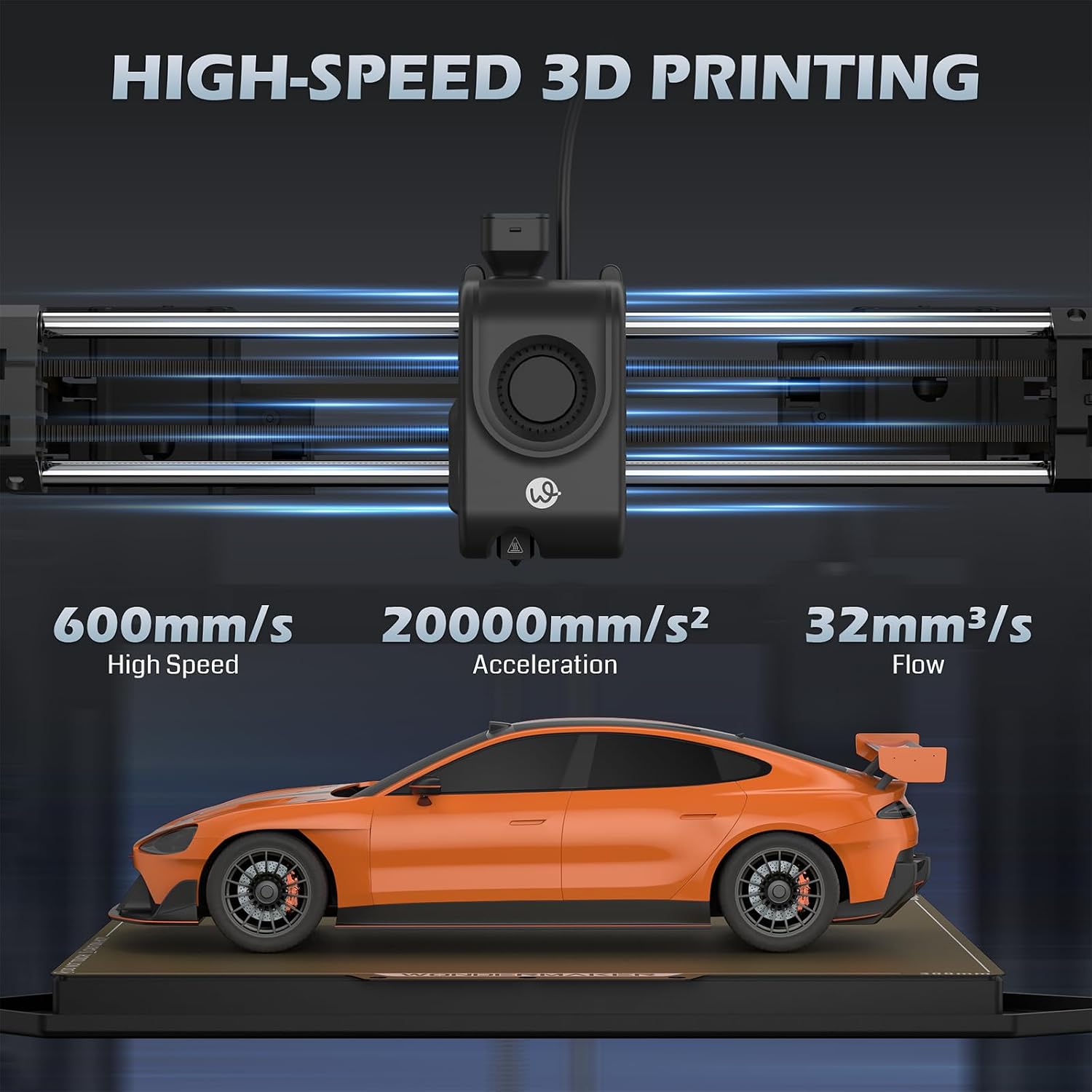 SainSmart x WonderMaker ZR CoreXY Multicolor 3D Printer – 600mm/s High-Speed, 4-Color Printing, 300°C Nozzle, Auto-Leveling, 300×300×300mm Large Build Volume