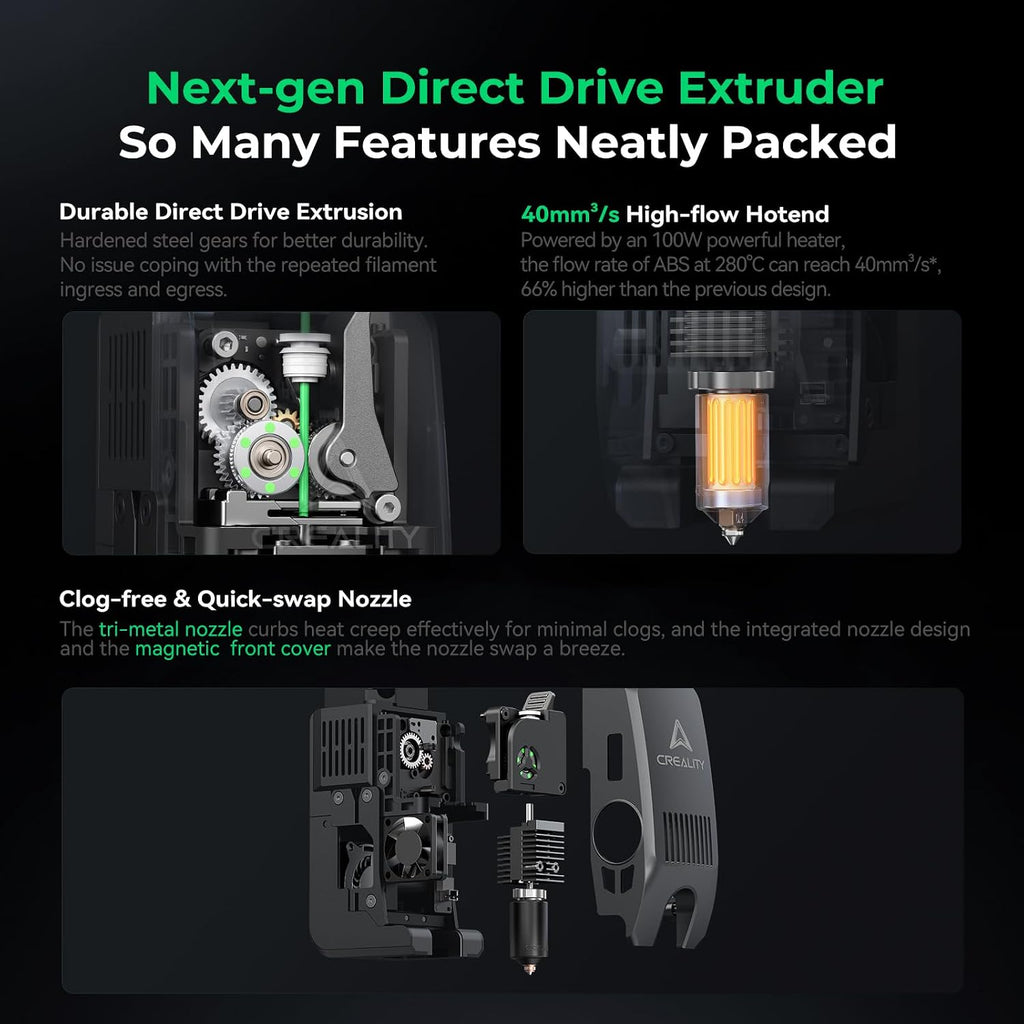 Creality K2 Plus Combo 3D Printer, Multi Color Printing with New CFS 600mm/s High-Speed Full Auto-Leveling Dual Al Camera Next-Gen Direct Drive Extruder Large Build Volume 13.78x13.78x13.78inch