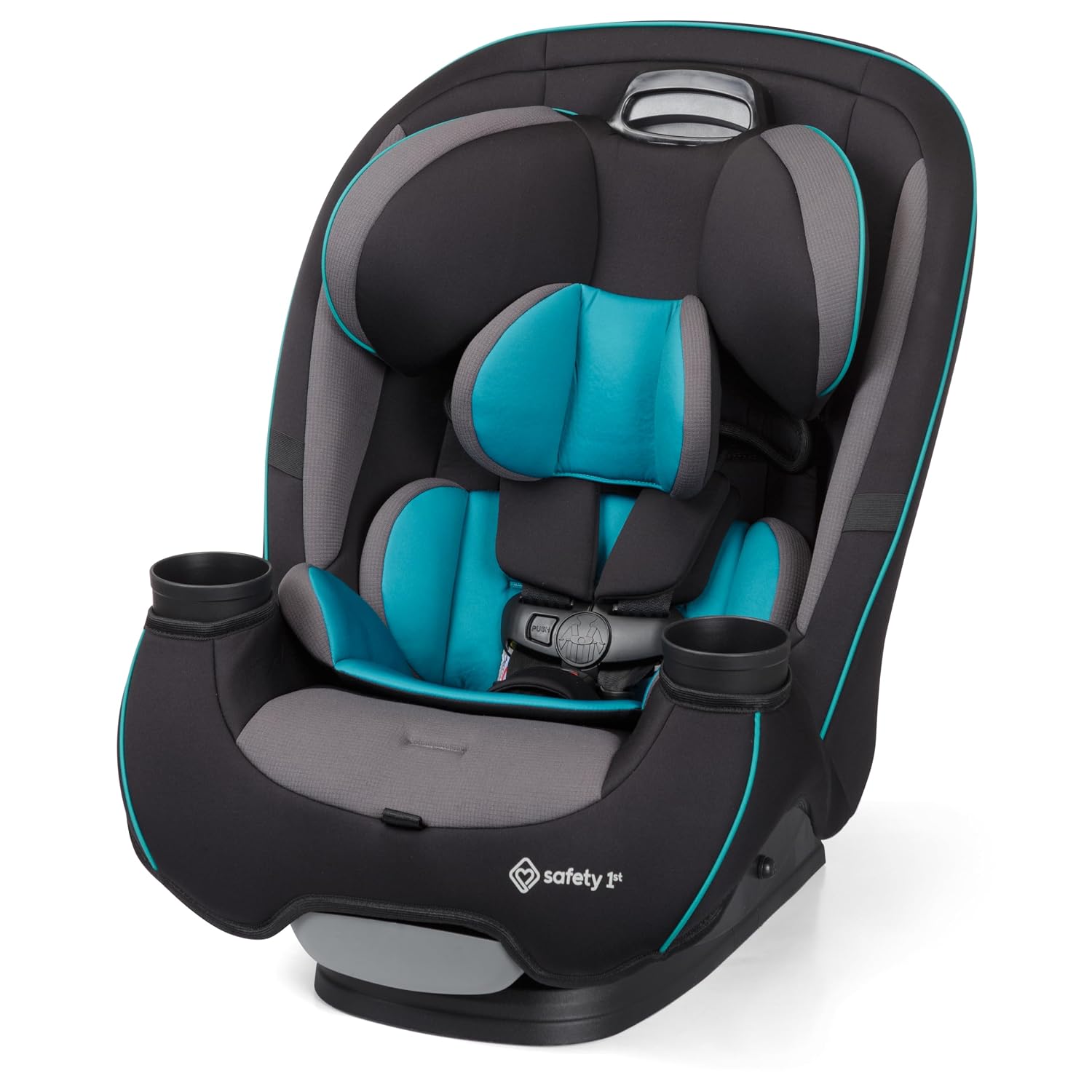 Safety 1st Grow and Go All-in-One Slim Convertible Car Seat, Rear Facing, 5-40 lbs, Forward Facing (30–65 lbs), High Back Booster Seat 40-100 pounds, Green Gables