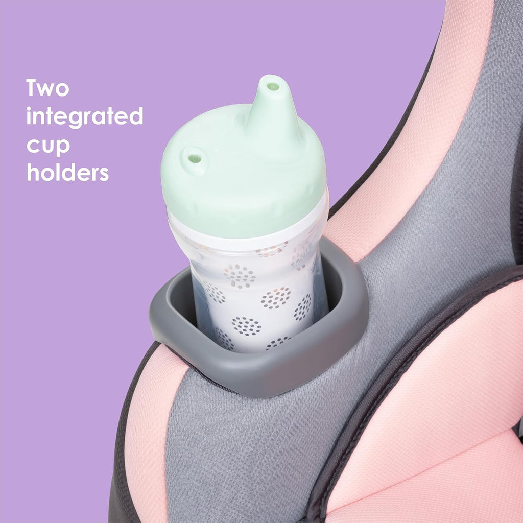Baby Trend Trooper™ Slim 3-in-1 Convertible Car Seat, Quartz Pink – Slim Fit, 3-in-1 Growth Modes, Lightweight Design, Adjustable Comfort Padding
