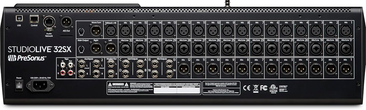 PreSonus StudioLive Series III 32SX Digital Console Mixer with Studio One Pro Software