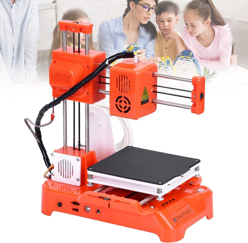 Mini 3D Printer for Kids, K7 Desktop Mini 3D Printer with Removable Magnetic Printing Base, 100x100x100mm Printing Size for Kids Student Education