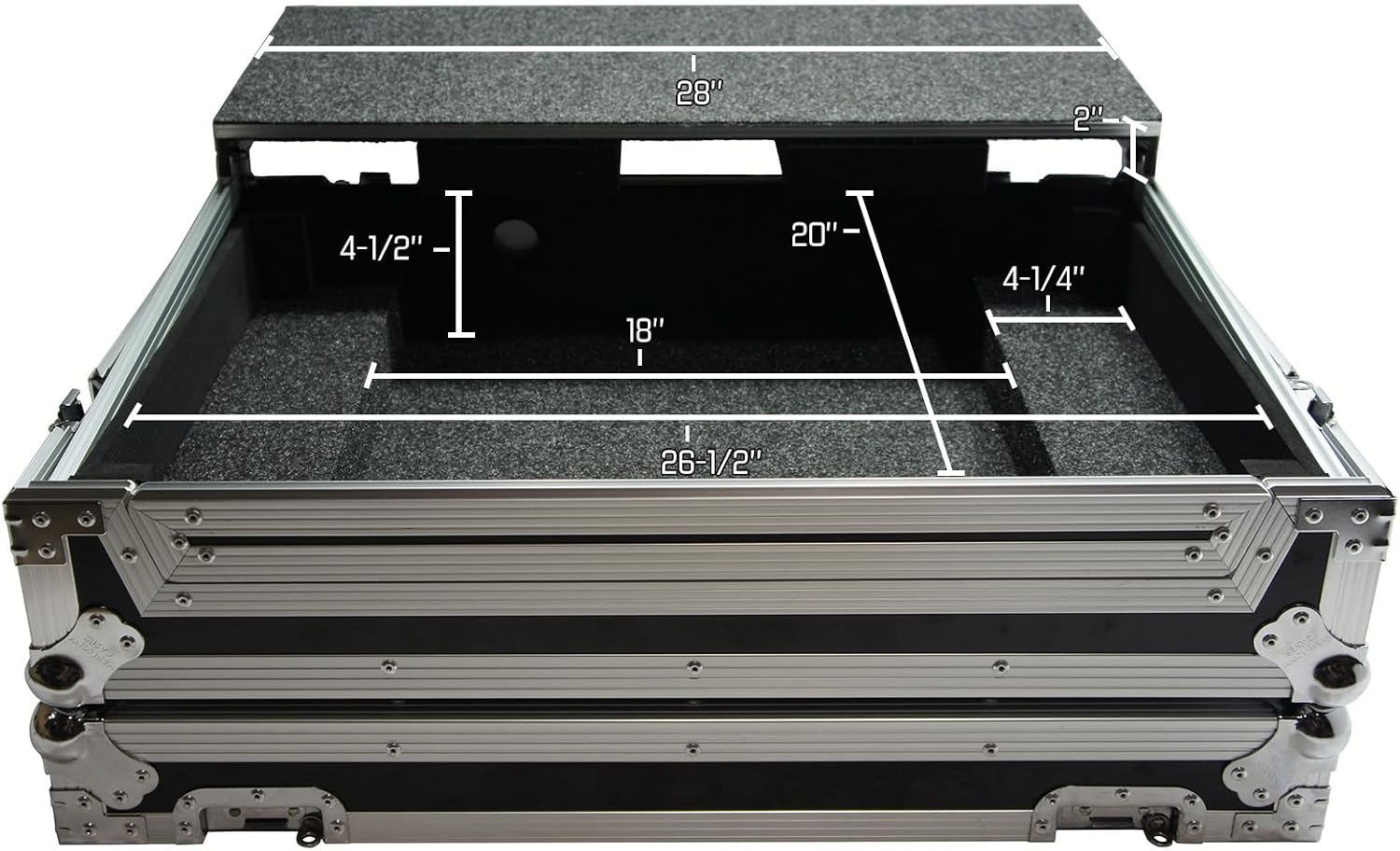 Harmony Audio HCDJ808LT Flight Glide Laptop Stand DJ Custom Case Compatible with Roland DJ-808