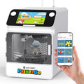 SainSmart PrintyGo Mini 3D Printer for Kids, 600mm/s Auto Leveling Printer for Beginners with 5' Touch Screen, 1500+ Models, Child-Safe Design, Wi-Fi/App Control, Pre-Assembled for STEM Learning Gift