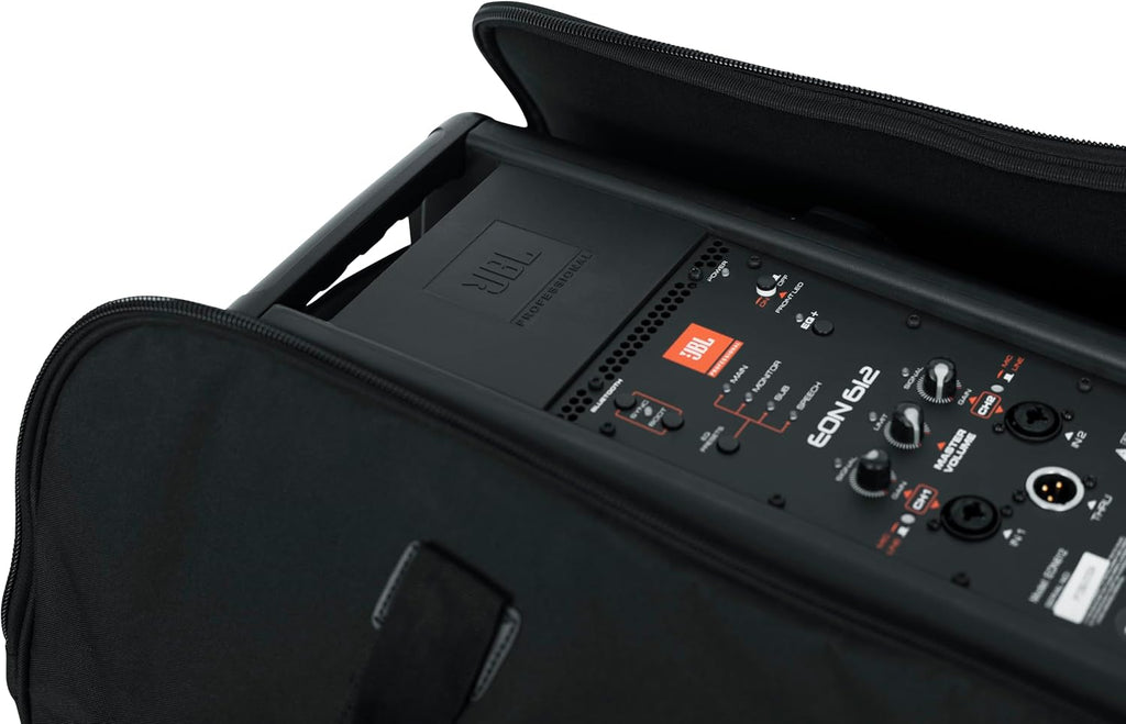 Gator Cases Rolling Speaker Bag for Large Format 12' Loudspeakers with Retractable Pull Handle (GPA-712LG)