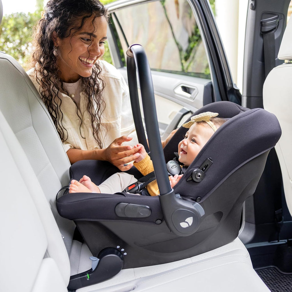 Joie Mint Latch Baseless Infant Car Seat – Lightweight, Built-in Rigid Latch Connectors and Side Impact Protection – No Base Installation Required (Thunder)