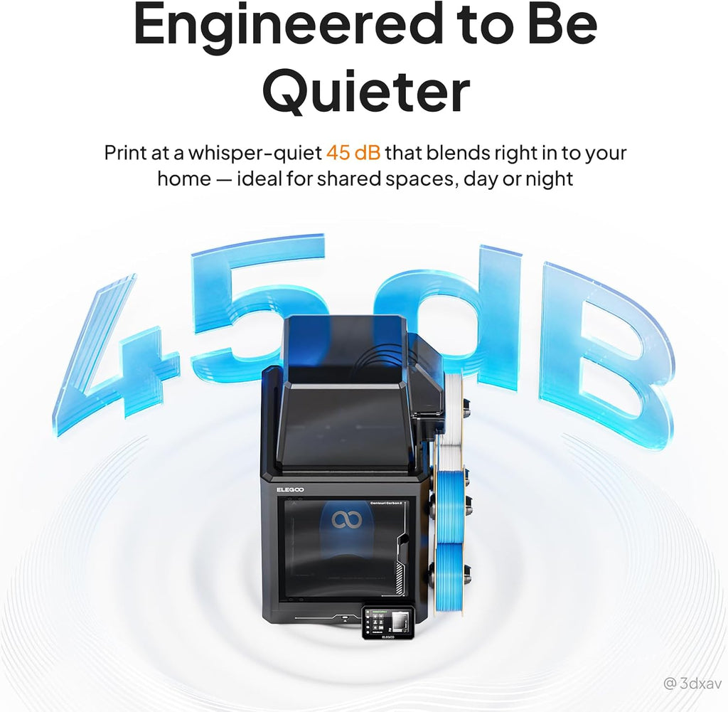 ELEGOO Centauri Carbon 2 Combo Multi Color 3D Printer, CoreXY 500mm/s High Speed Multicolor Printing with Canvas, 1-Click Full Auto Leveling and 350°C High-Temp Nozzle, 256x256x256mm Build Volume