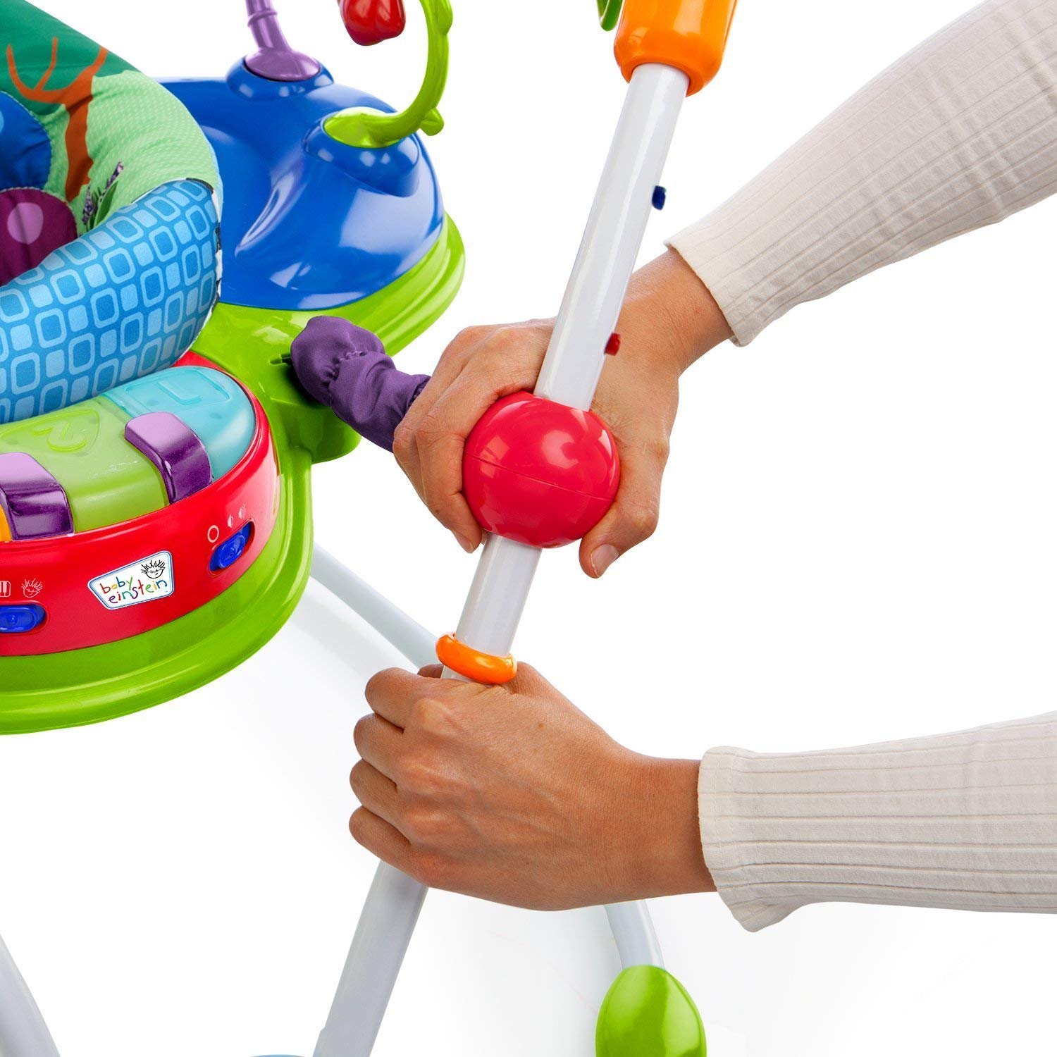 Baby Einstein Neighborhood Friends Activity Jumper with Lights and Music, 6 Months+, Max Weight 25lbs., Unisex