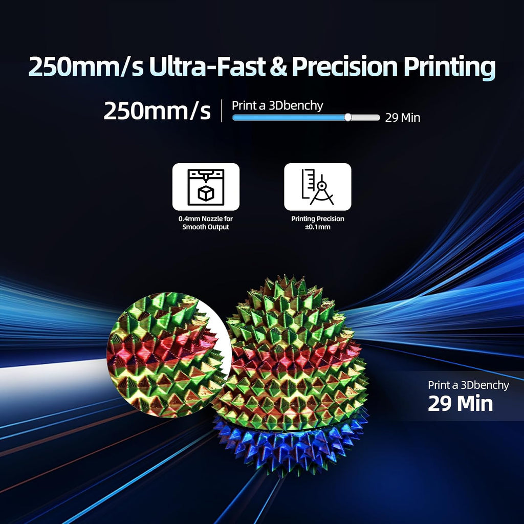 Geeetech 3D Printer for Kids & Beginners, High-Speed Mini 3D Printer, Auto-Leveling, Fully Open Source Pre-Assembled STEM Learning Tool, 3.94x4.33x3.94in Print Size for Home/School