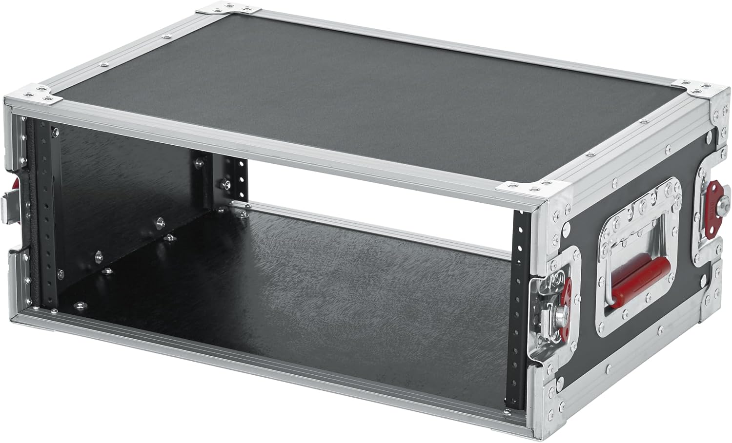 Gator Cases G-TOUR Series Shallow Audio Road Rack with Heavy-Duty Tour Grade Hardware,15' Rackable Depth, 4U (G-TOUR EFX4U)