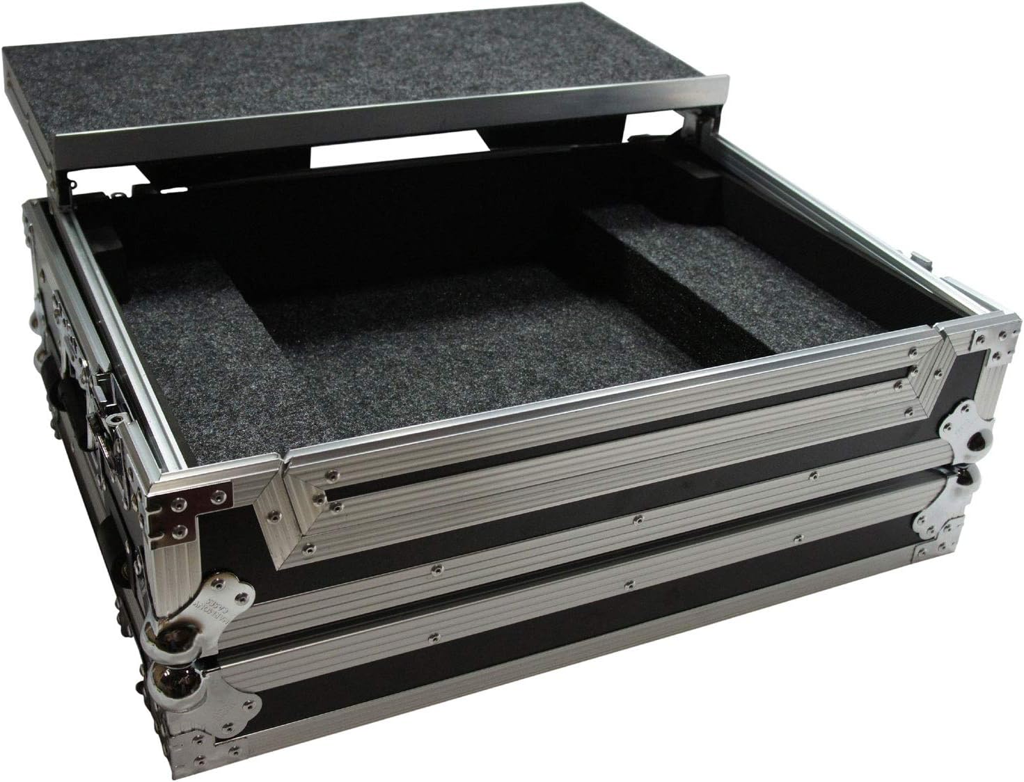 Harmony Audio HCXDJRRLT Flight Angle Glide Laptop Stand DJ 1U Rack Case Compatible with Pioneer XDJ-RR