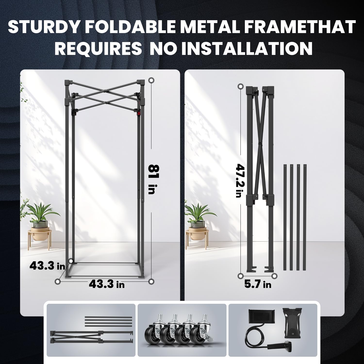 Portable Recording Booth Sound Booth for Recording Echo-Free Vocals Complete Home Recording Studio Foldable Vocal Booth with Travel Bag for Voiceovers, Podcasts & Music (XL Booth)