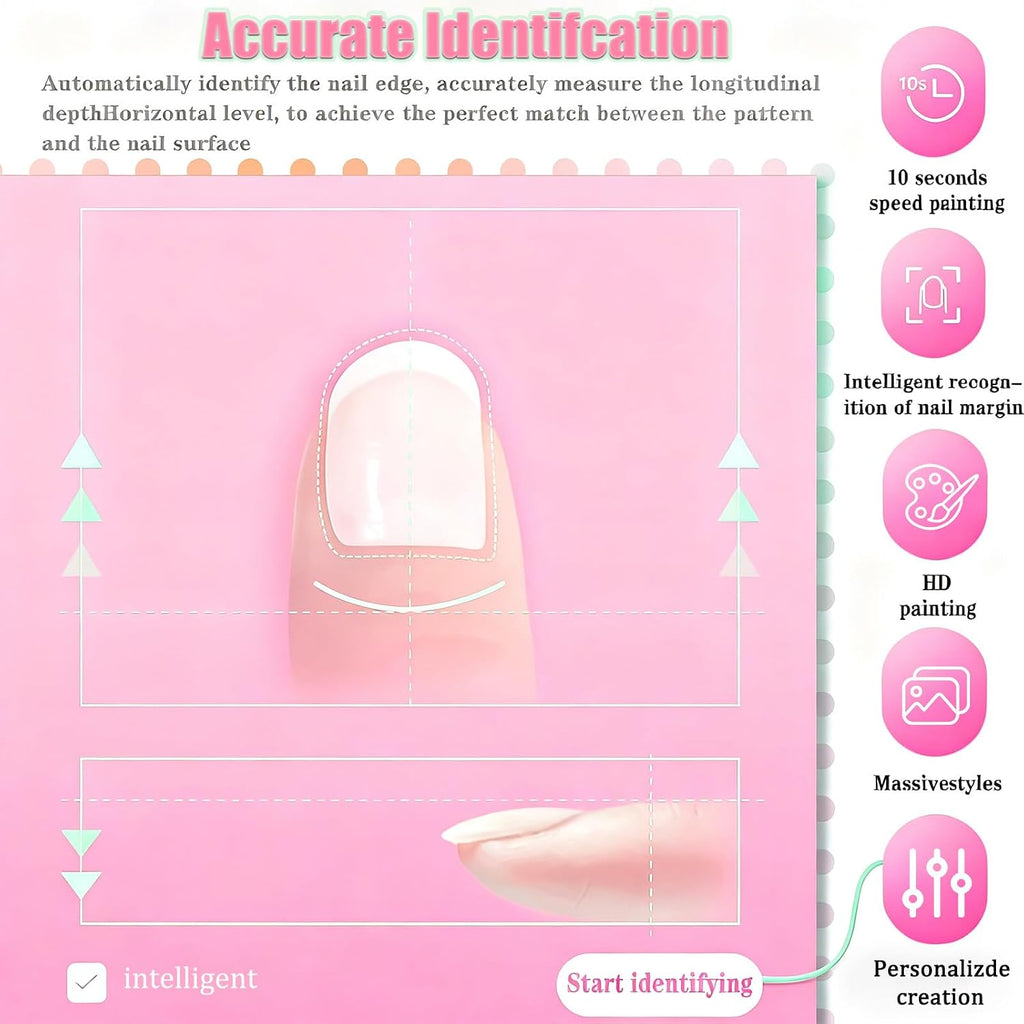 Smart 3D Nail Printer Machine - 10s Fast Art Robot, Digital Intelligent for Kids, Salons & Lovers – Printing Machine