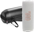 JBL FLIP 7 Waterproof Portable Speaker Bundle with gSport Carbon Fiber Case (White)
