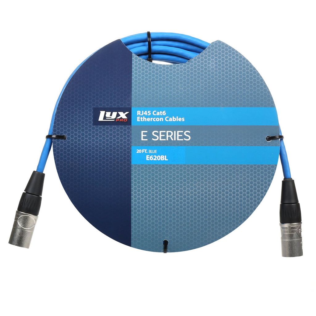 Lyxpro 4 Channel XLR Cable Snake AES and DMX Connect 4 channle XLR to 150' Single Ethercon Cat 6 Cable
