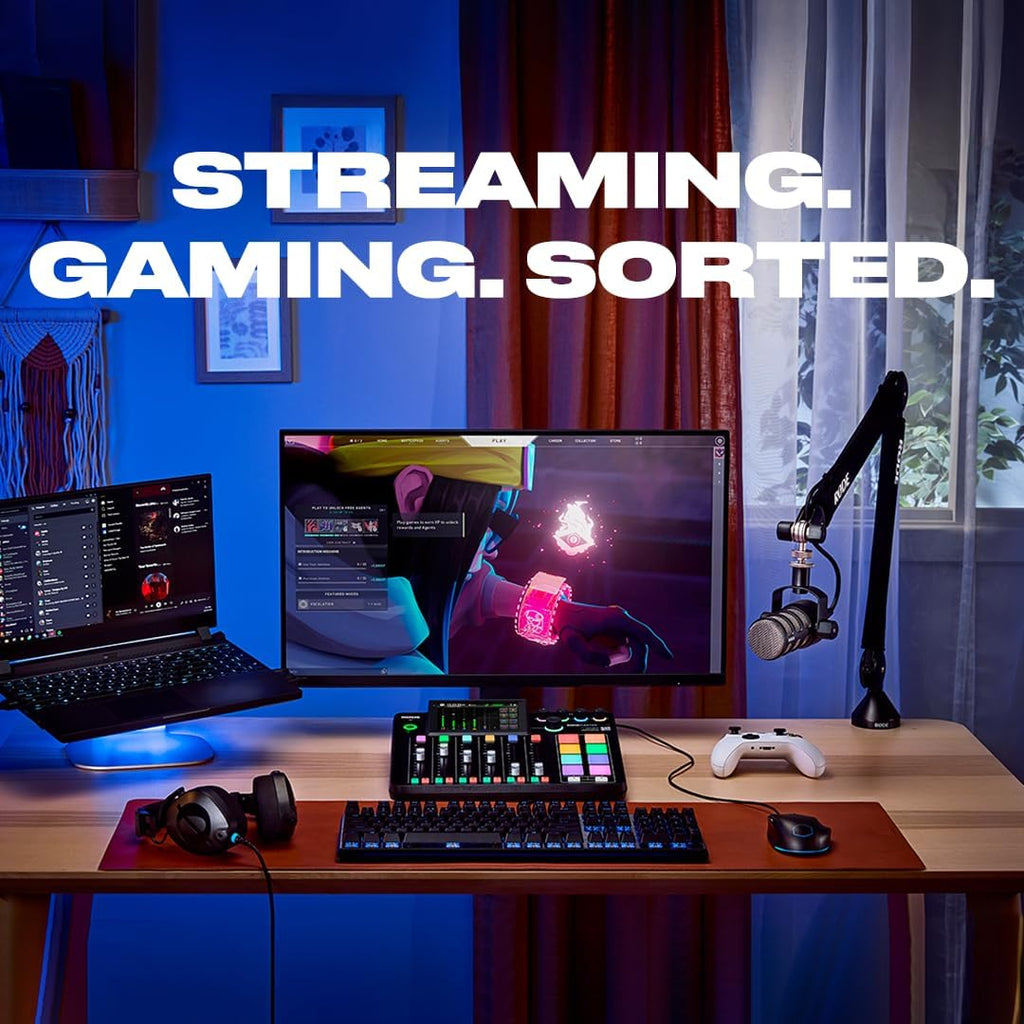 RØDE RØDECaster Pro II All-in-One Production Solution for Podcasting, Streaming, Music Production and Content Creation,Black