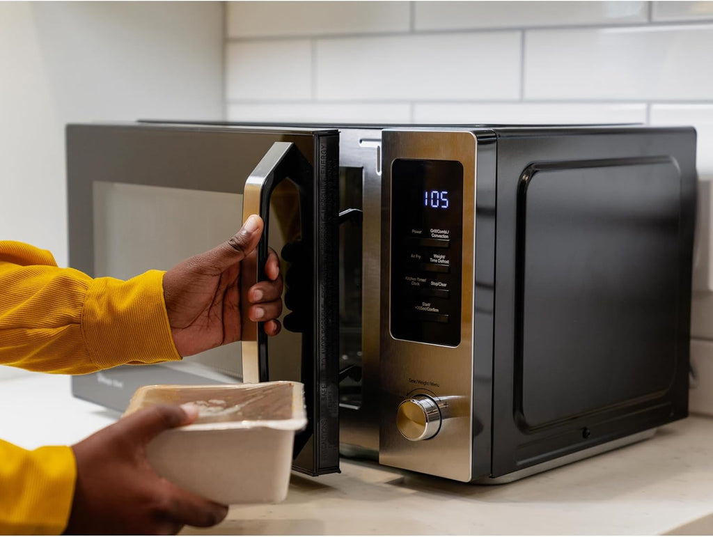 1.0 cu. ft. Countertop Microwave in Stainless and Black with Air Fryer