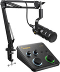 MAONO USB Audio Interface for PC: Interface with XLR Input 24-bit/192kHz Routing Software LOOPBACK ASIO Driver for Recording Music, Home-Studio, Guitar, Podcast, Streaming, DAW(PS22 Lite+PD100S)