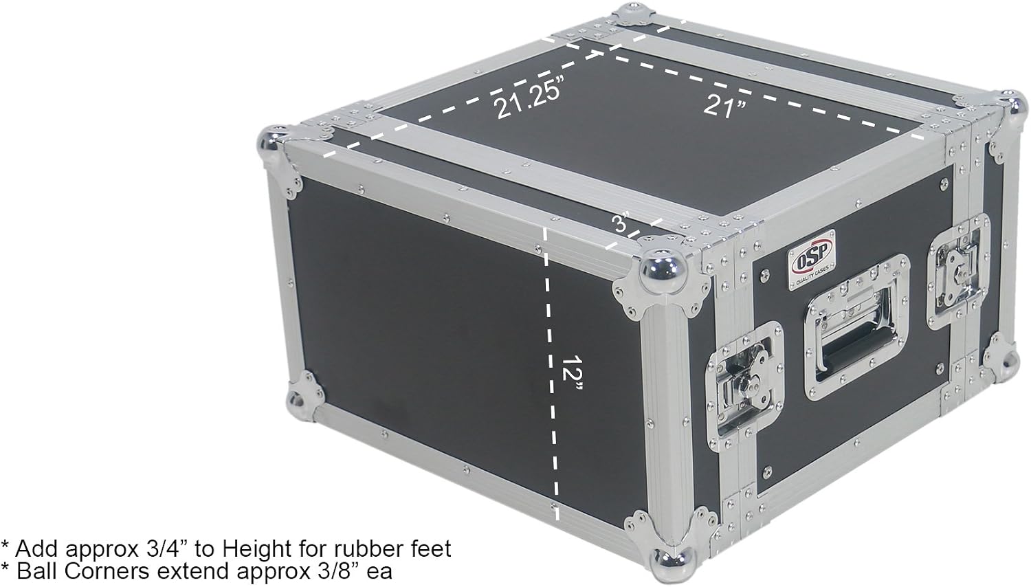 OSP Cases | ATA Road Case | 6-Space Effects Rack | 14' Deep | RC6U-14