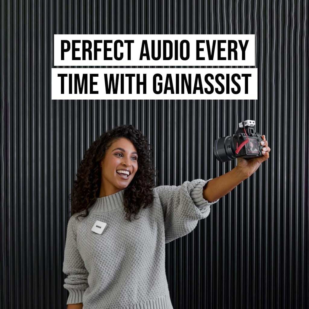 RØDE Wireless GO (Gen 3) – Compact Wireless Mic – Pristine Audio, 32-bit Float Recording, Automatic Level Control, for Phones, Cameras and Computers (White)