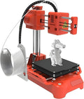 Mini 3D Printer for Kids,100 * 100 * 100mm Print Size,with Pla Filament,USB Cable,Tf Card,Magnetic Removable Plate,Leveling-Free Printer,for Beginners,Kids,Student Education Orange