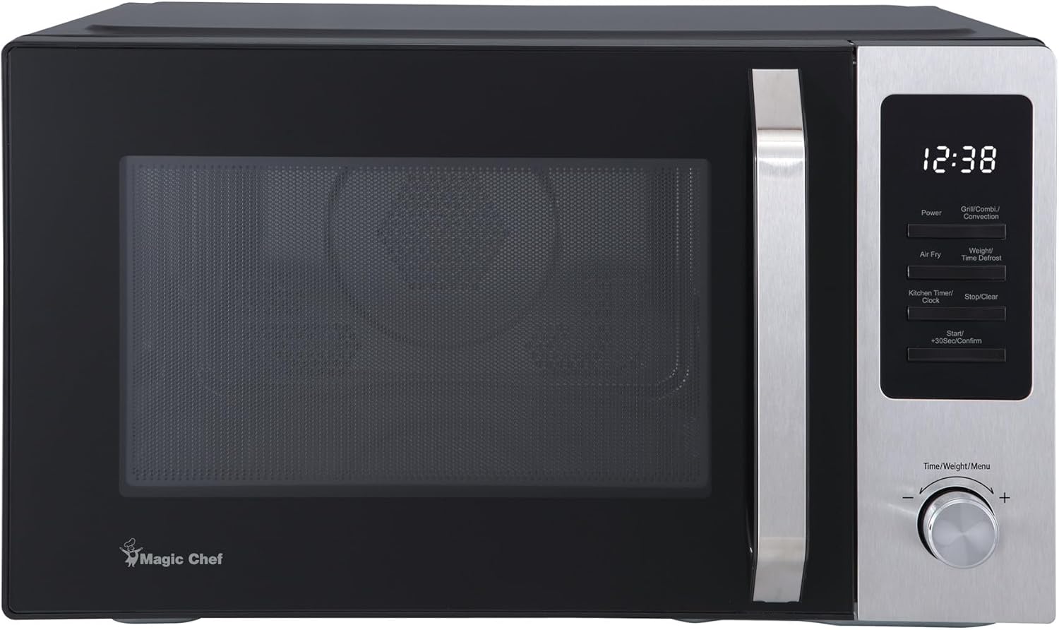 1.0 cu. ft. Countertop Microwave in Stainless and Black with Air Fryer